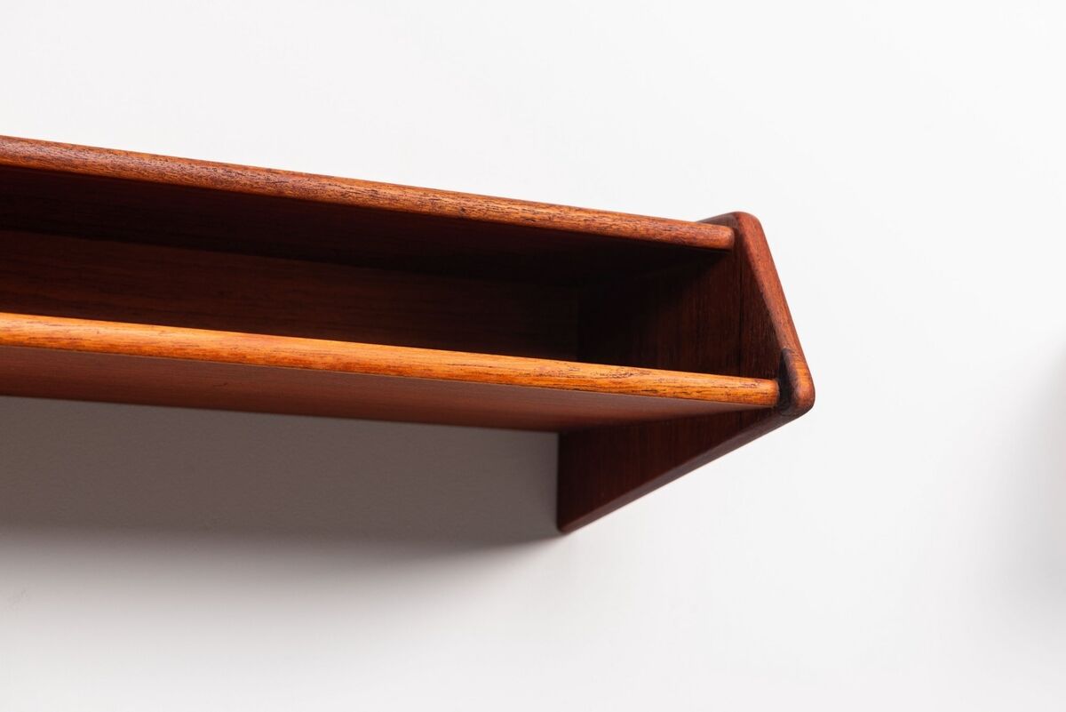 Aksel Kjersgaard floating nightstands No 24 in teak Odder Denmark 1960