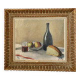Framed still life by J. Aubry