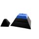 Pyramid shaped stacked ceramic ashtrays / centerpiece Amalgames France 1980