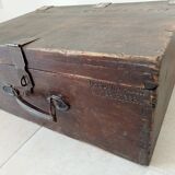 Wooden military suitcase from the 1950s