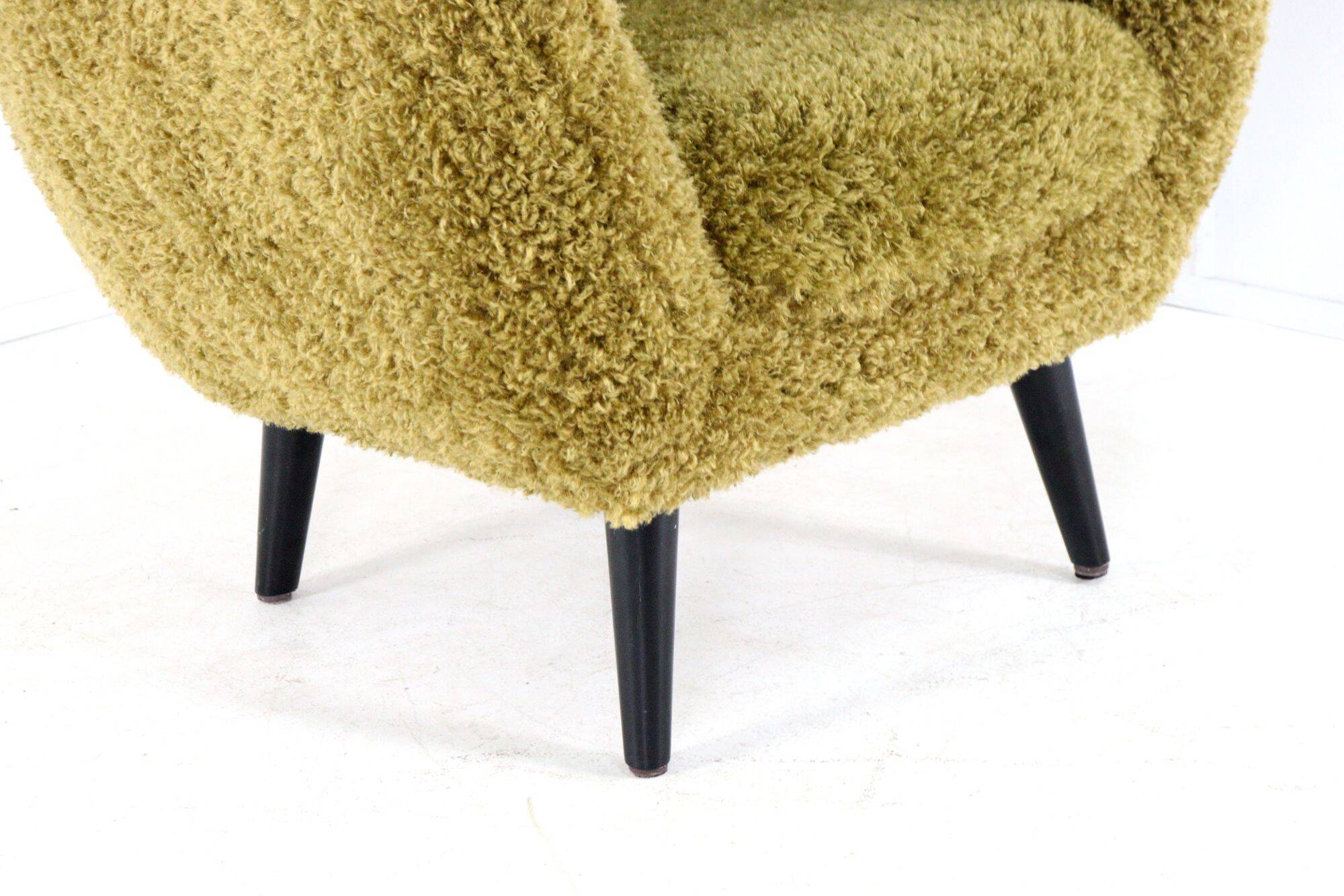 Fuzzy Doodle Armchair Fully Restored - new upholstery