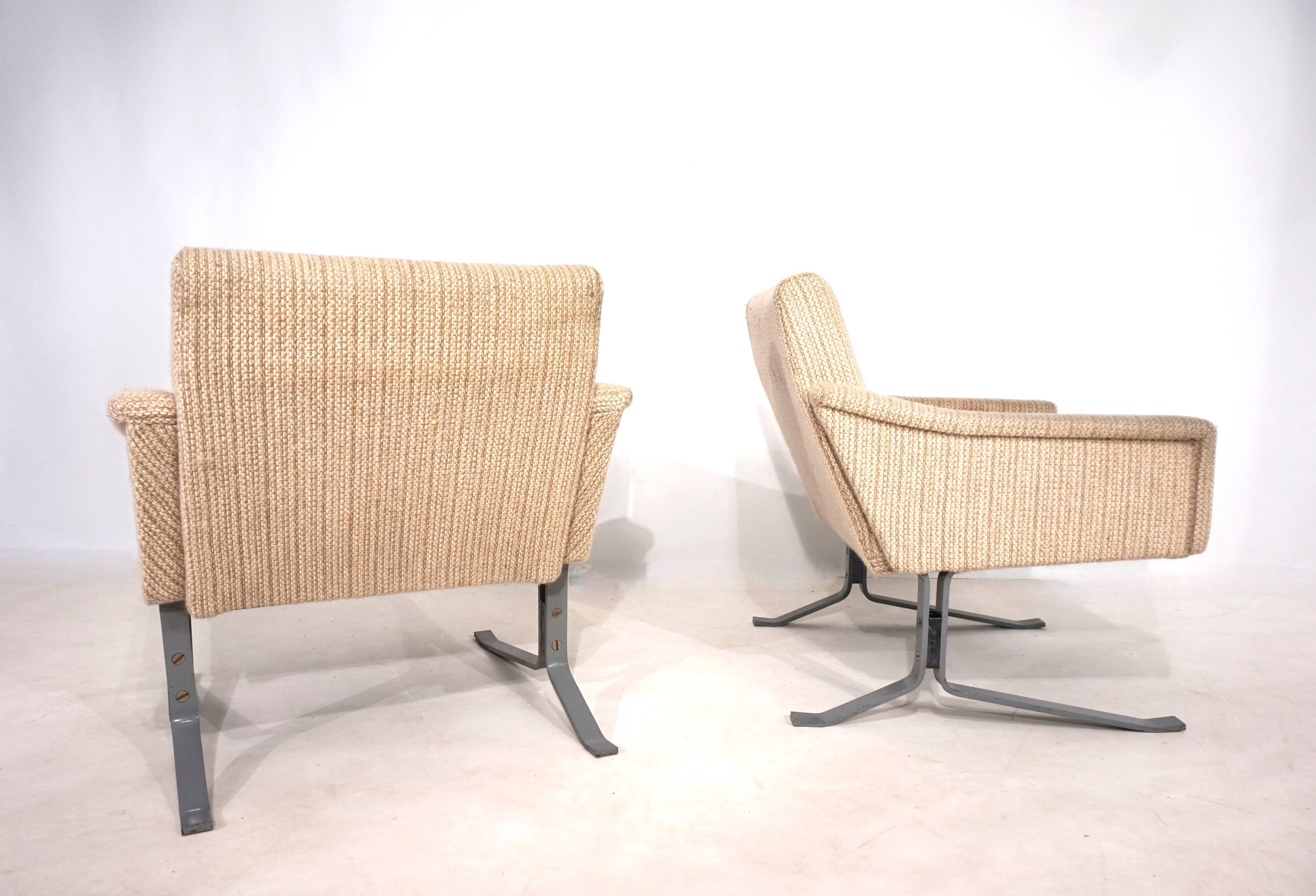 Ensemble de deux chaises longues cantilever Röhl, 1960