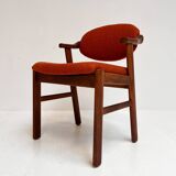 Set reupholstered Danish design chairs by Schou Andersen, 1960s