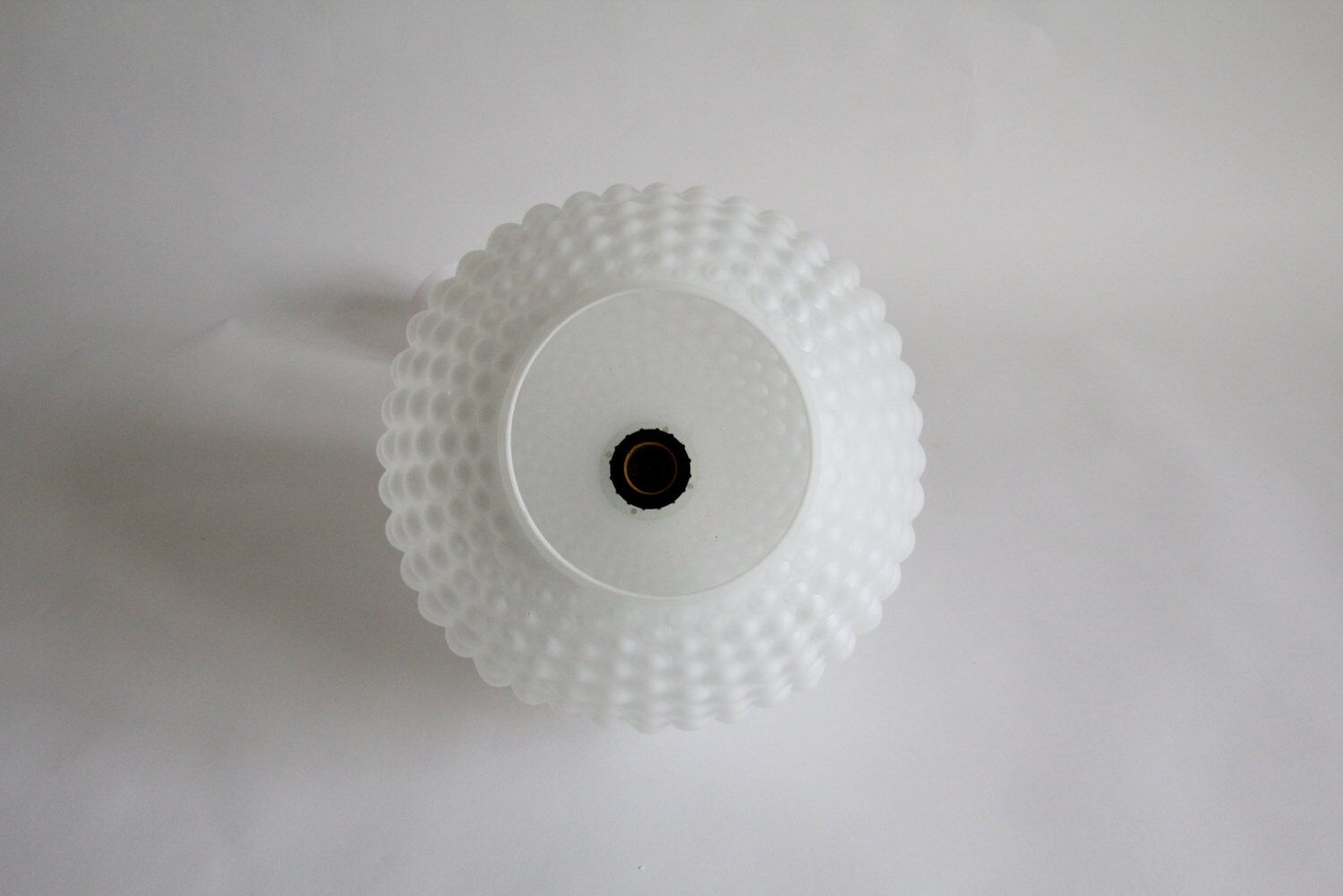 Vintage 60s frosted glass suspension