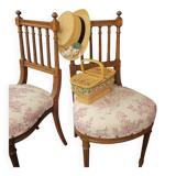 Pair of Louis XVI bedroom chairs