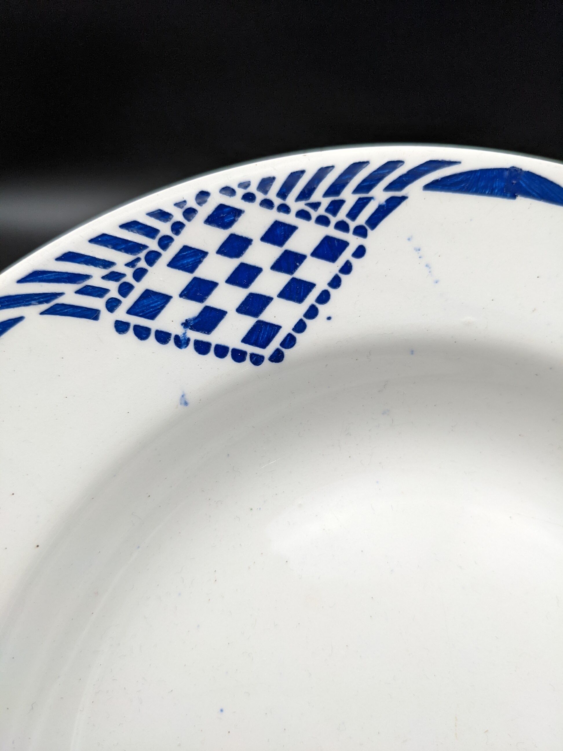 Set of 4 hollow plates Moulin des loups Orchies Hamage model Pantin vintage