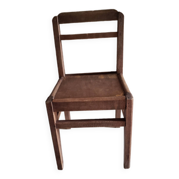 Solid wood school chair