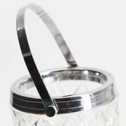 Seau à glace en verre vintage