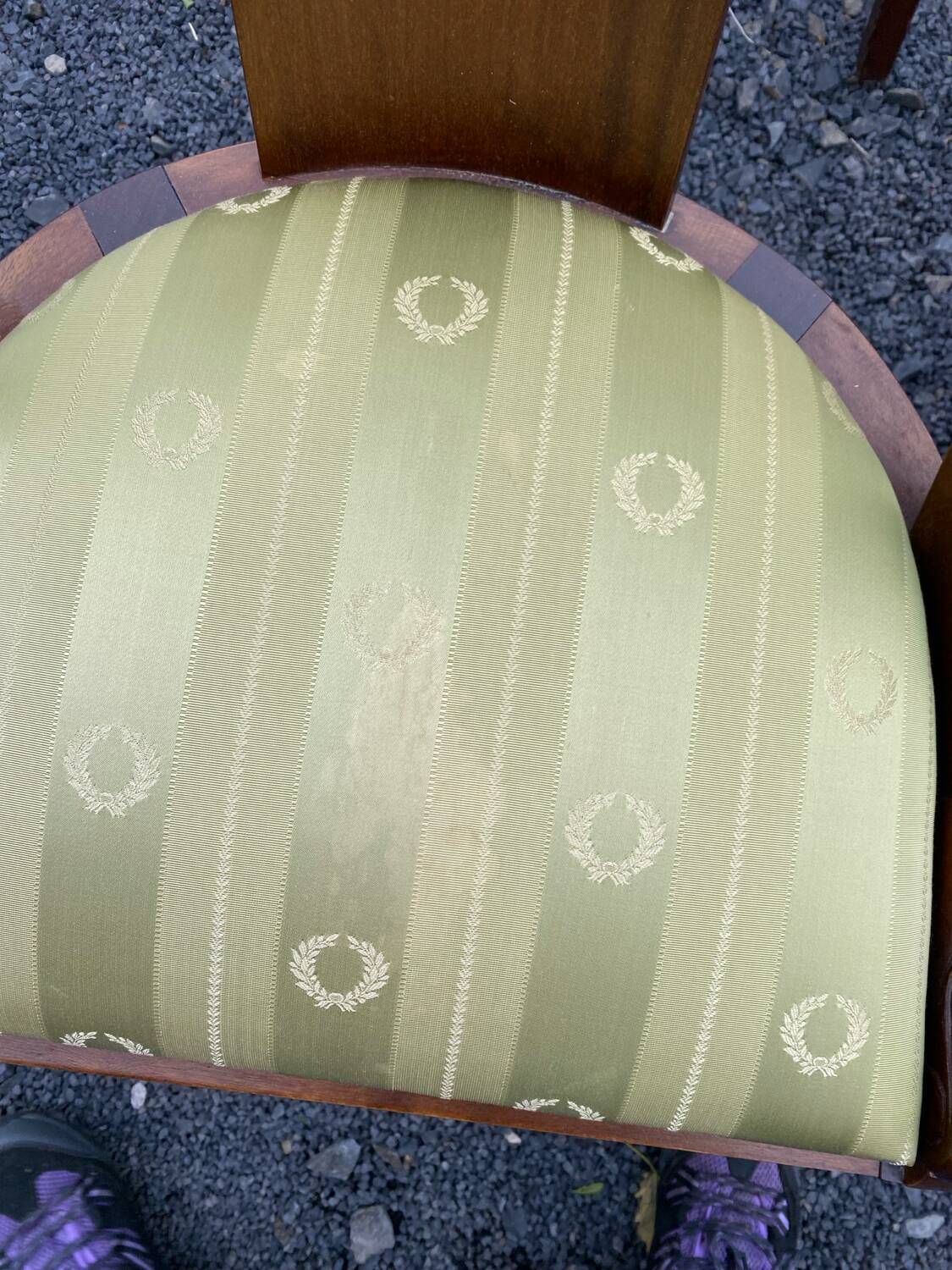 6 chaises gondole en acajou