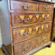 19th century Georgian style commode in end-grain wood marquetry.