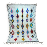 Tapis Berbère 250x150 cm - Motifs Diamantés Multicolores
