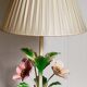 Bouquet lamp to table in vintage painted sheet vinyl lampshade