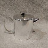 Silver metal teapot silversmith Christofle model Mercury Sabattini