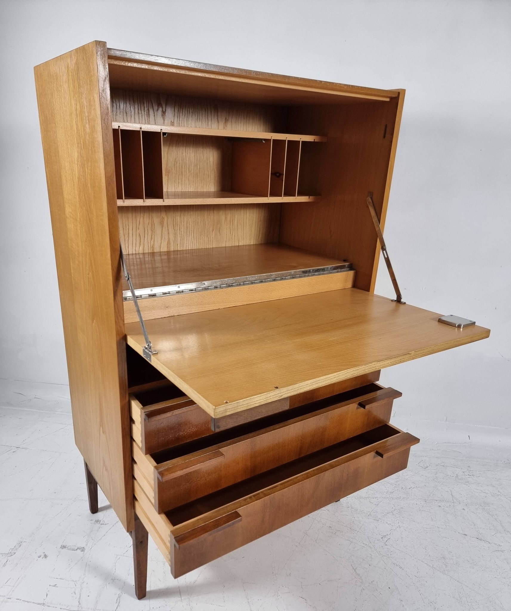Sekretary in Walnut by Francisek Mezulanik for UP Zavody, 1960