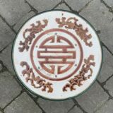 Decorative ceramic elephant stool