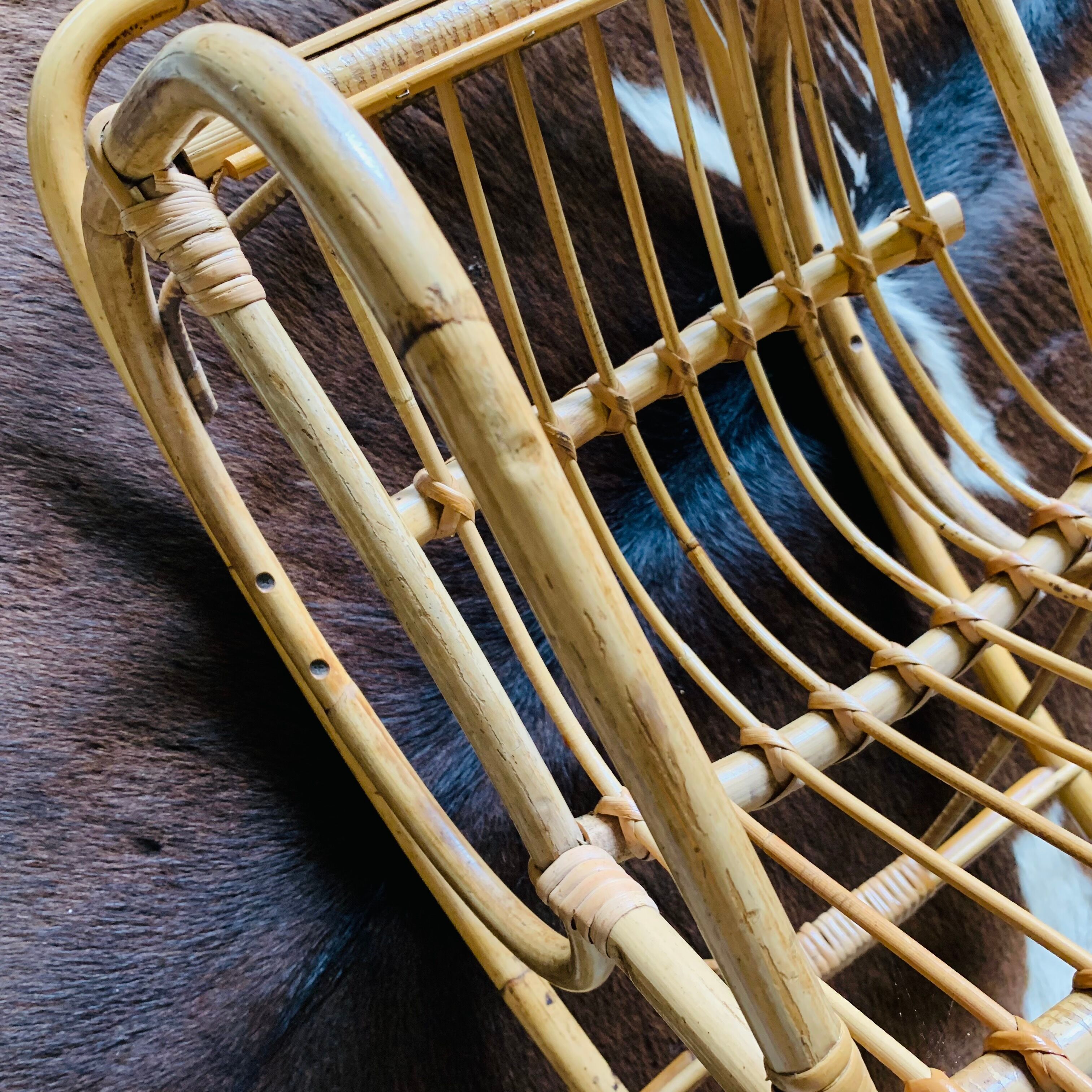 Children's rattan rocking chair