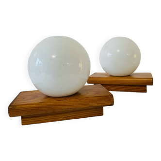 Pair of vintage modernist style wall lights
