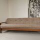 Banquette day bed en chêne design 1970