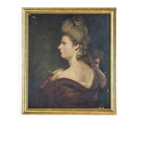 Portrait of a Woman, 19th Century, Oil on Canvas, Framed