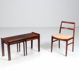 Erling Torvits nesting tables in rosewood Heltborg Mobler Denmark 1960