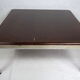 Table basse vintage bois et métal circa 1970