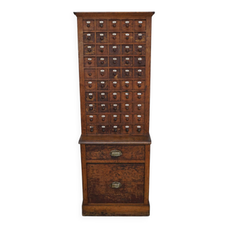 Jeweller's / Watchmaker's Cabinet in French Oak, Early 20th Century