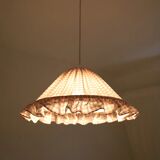 Emilia "small pink squares" conical textile suspension with flounce