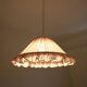 Emilia "small pink squares" conical textile suspension with flounce