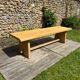 Vintage chalet bench in solid ash