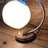 Art deco opaline desk lamp