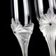 2 crystal champagne flute signed Faberge model "the north star"