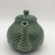 Vintage ceramic teapot Bordallo Pinheiro