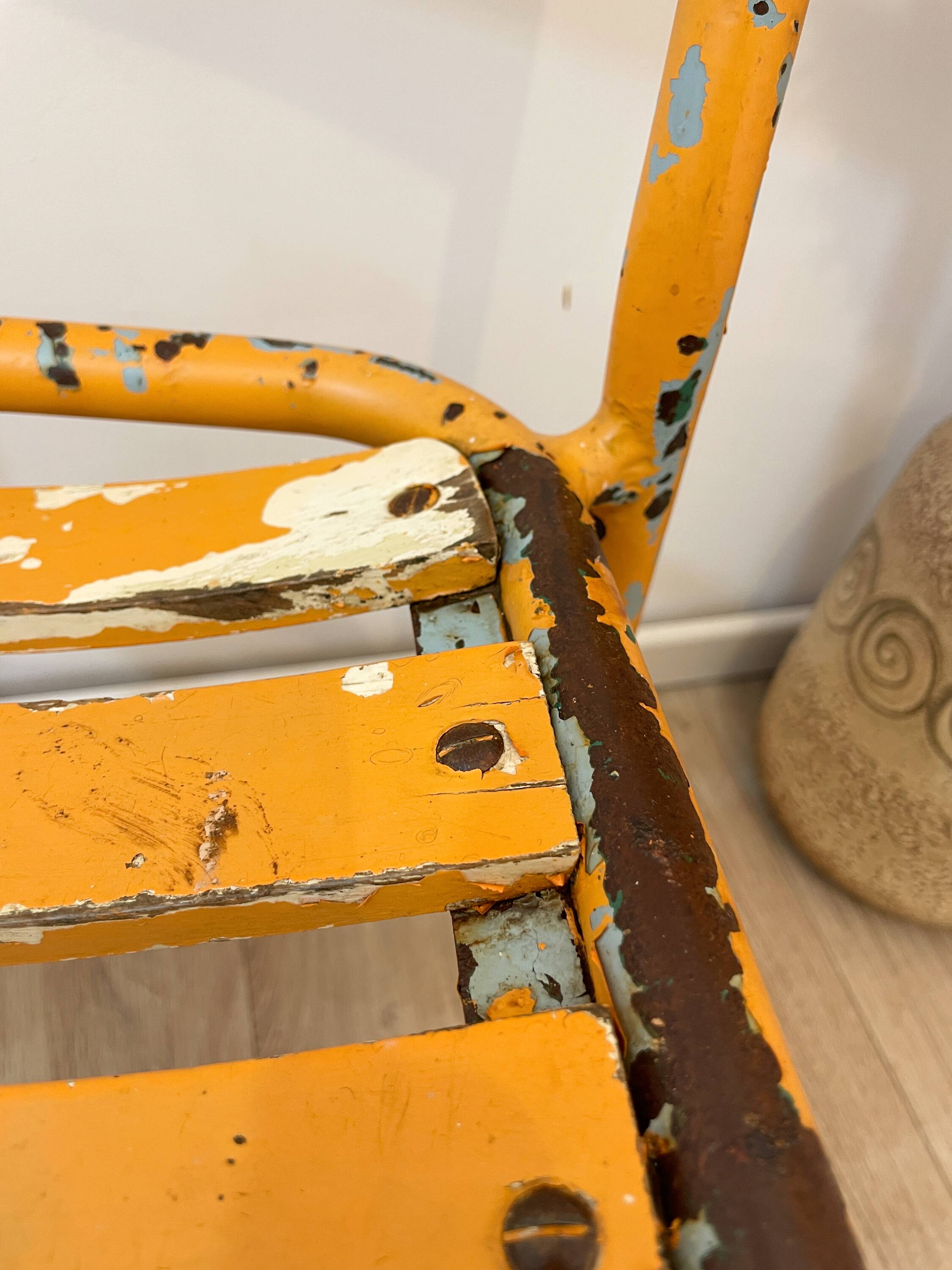 Pair of vintage bistro chairs "Street Art"