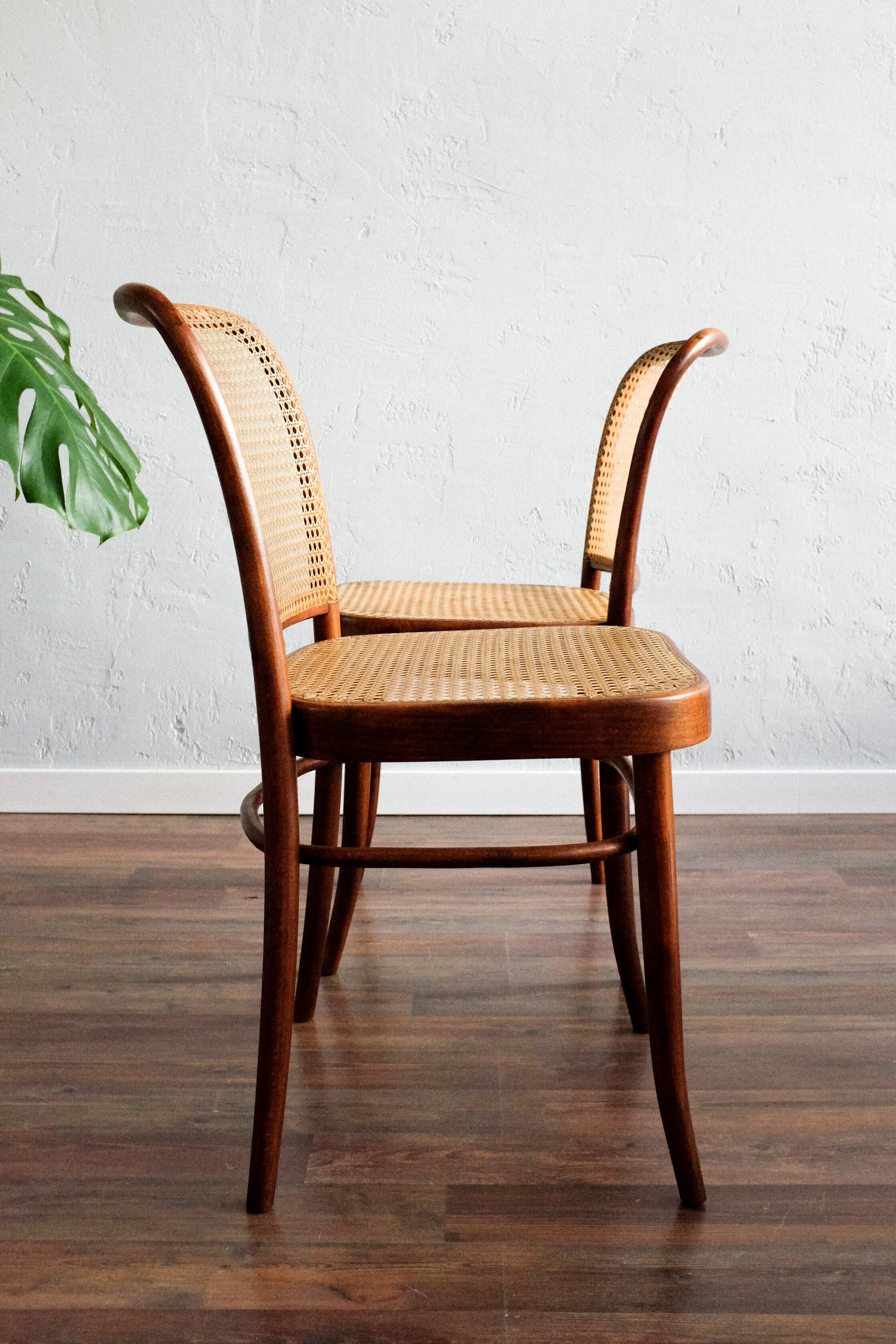 Ensemble de 2 chaises par Josef Hoffmann pour TON, modèle 811, années 1970