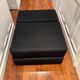 Chauffeuse convertible Trix tissu noir / Lit d'appoint Kartell