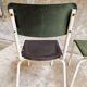 Set of vintage chairs stacking chairs green bakelite