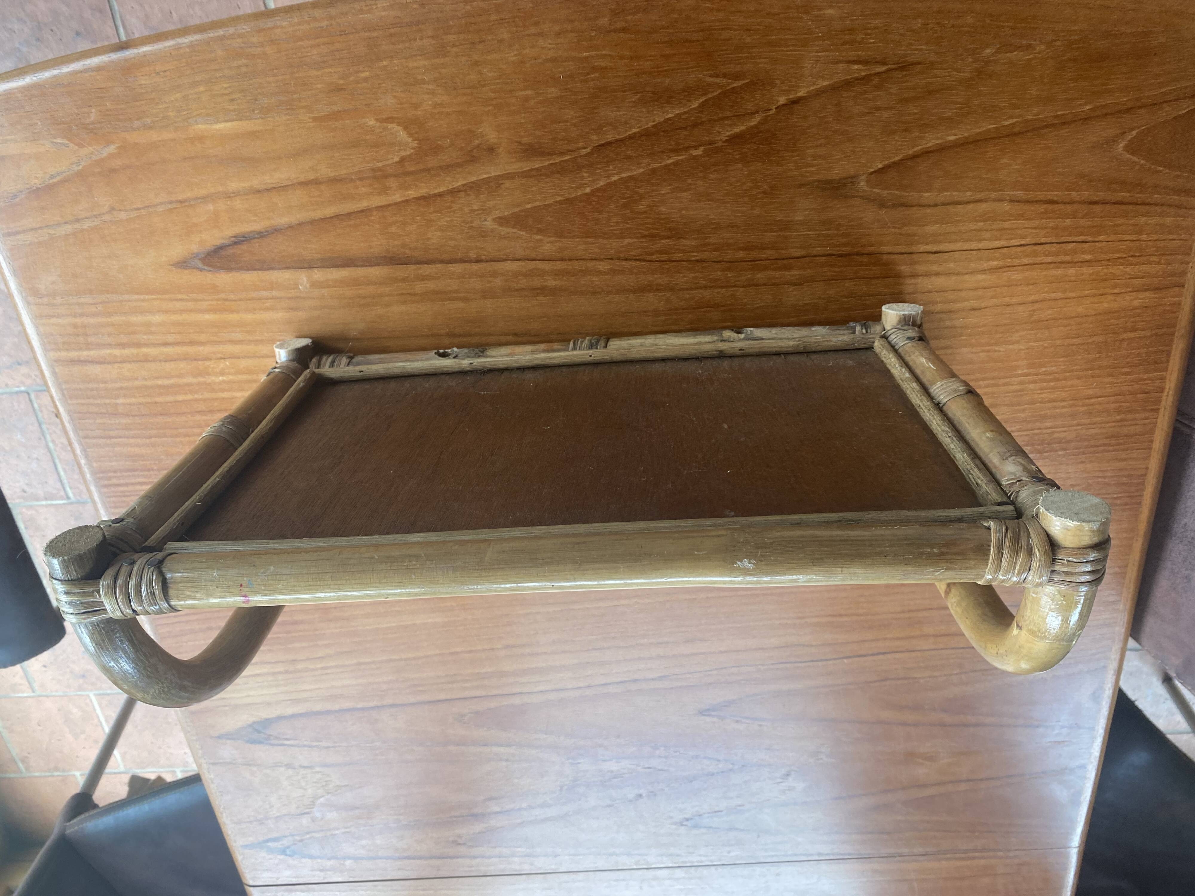 Rattan wall shelf 60s