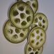 6 oyster/shellfish plates from Moulin des Loups in very good condition.