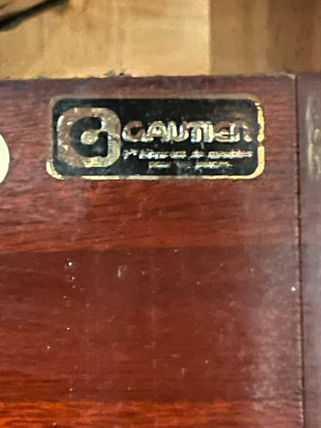 Gautier vintage design stool/chair, 1950s/60s