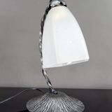 Art Deco Wrought Iron Lamp, France, c. 1930