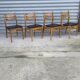 Set of 4 Scandinavian chairs from the 1960s.