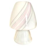 Vintage Murano mushroom table lamps, set of three, Maestri Muranesi, Italy 1970s