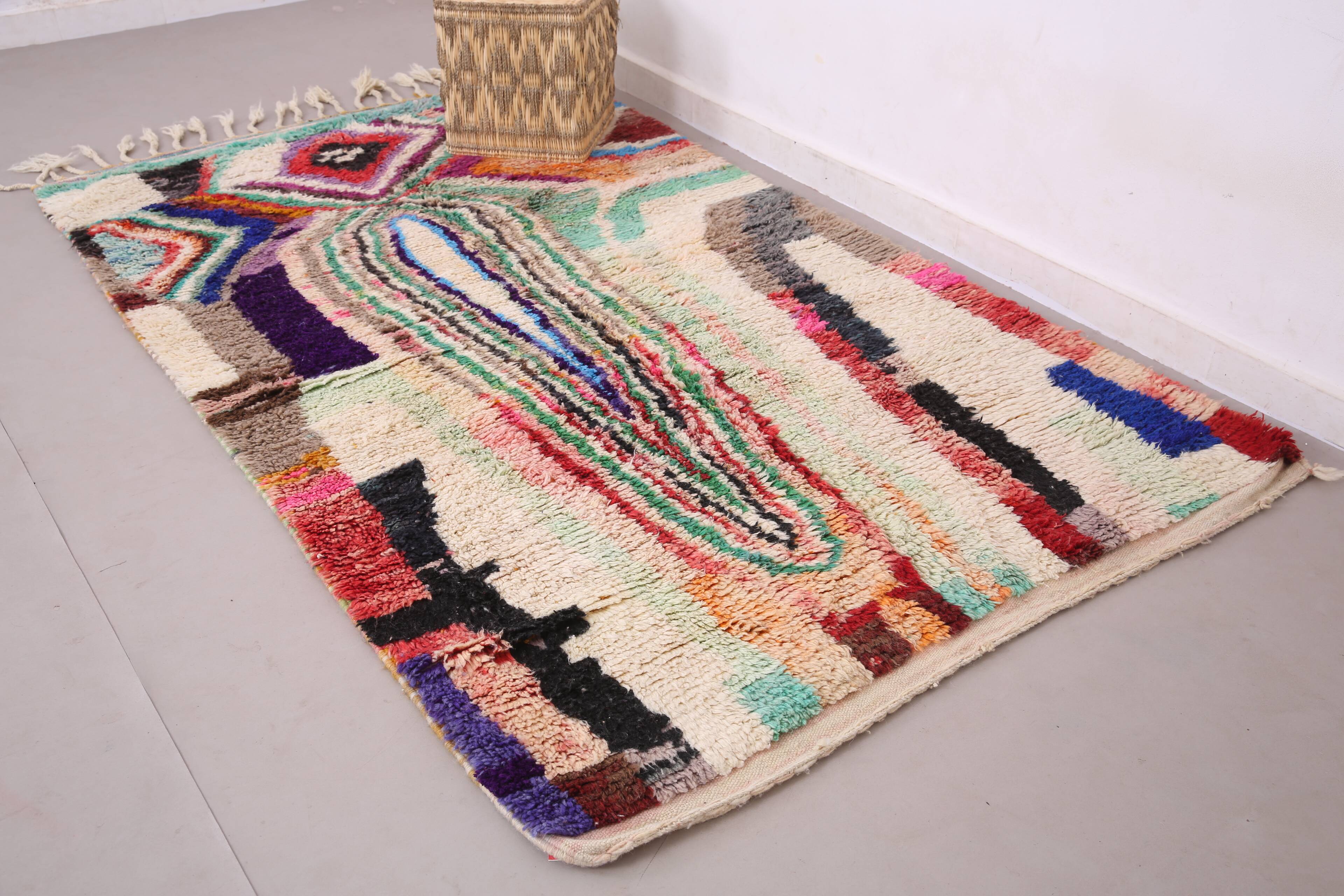 Colorful Boujaad Rug 156 x 259 cm - Berber Wool Rug - Moroccan Rug Handmade