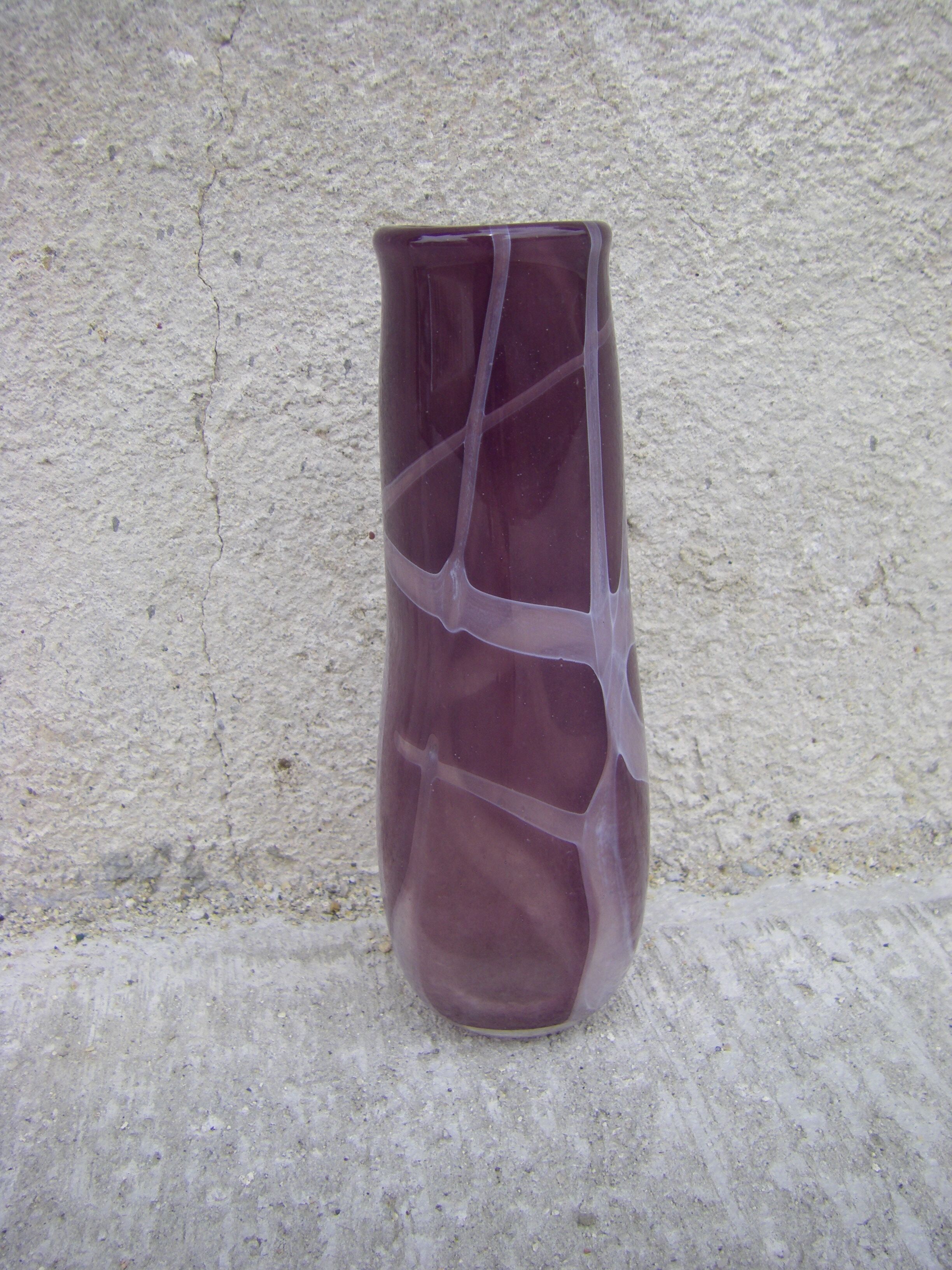 Handmade blown glass vase