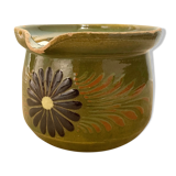 Pitcher  vintage green alsatian pattern