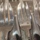12 silver-plated metal cake forks Liberty Grand Prix