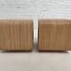 Pair of rattan bedside tables