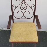 Set of 6 artistic ironwork armchairs by Raymons Menos d'Haiti