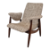 Midcentury Teak Wébé Armchair by Louis Van Teeffelen, 1960's