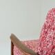 Scandinavian armchair red lobster mid century modern design 1965